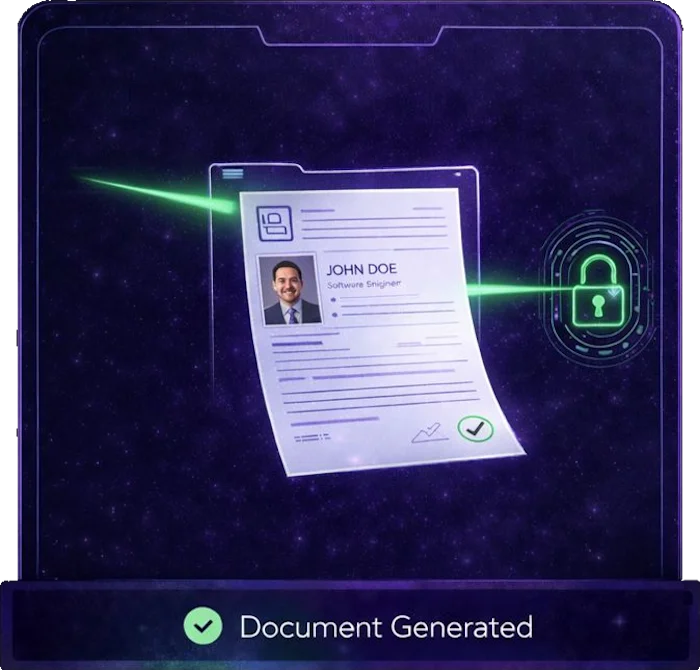 3B Document generation graphic